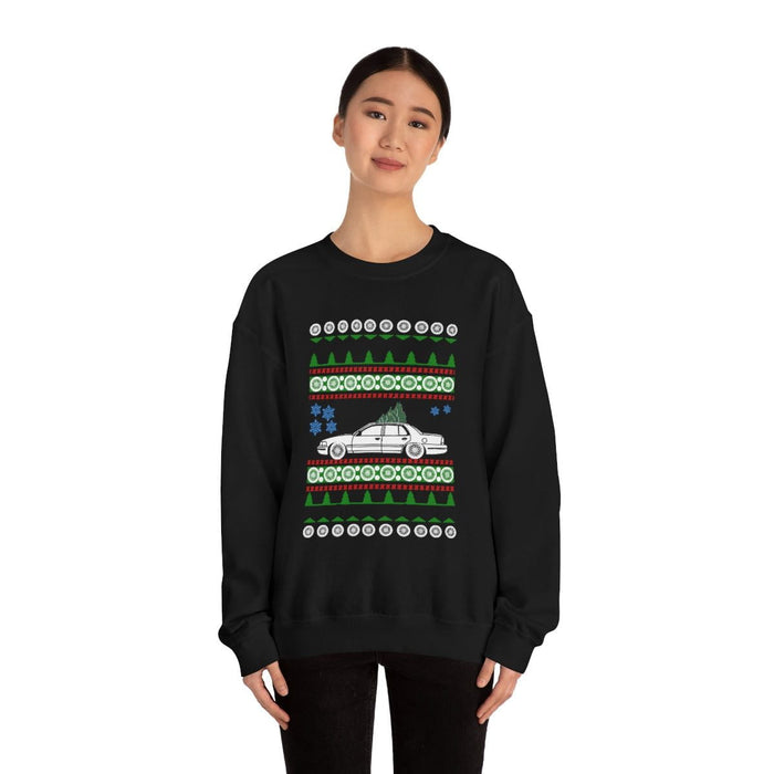 Canada car like 2nd gen Crown Victoria Ugly Christmas Sweater Sweatshirt