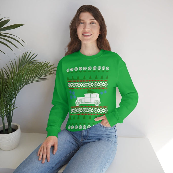 Old car like a Model A ugly Christmas Sweater Sweatshirt