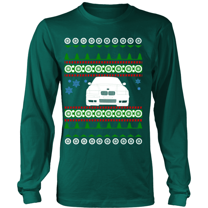 BMW E36 M3 front Ugly Christmas Sweater, hoodie and long sleeve t-shirt sweatshirt