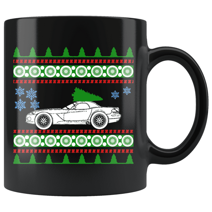 Car like a Third Generation Viper Ugly Christmas Sweater Mug