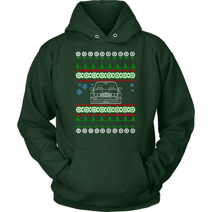 BMW E30 M3 Head-On Ugly Christmas Sweater, hoodie and long sleeve t-shirt sweatshirt