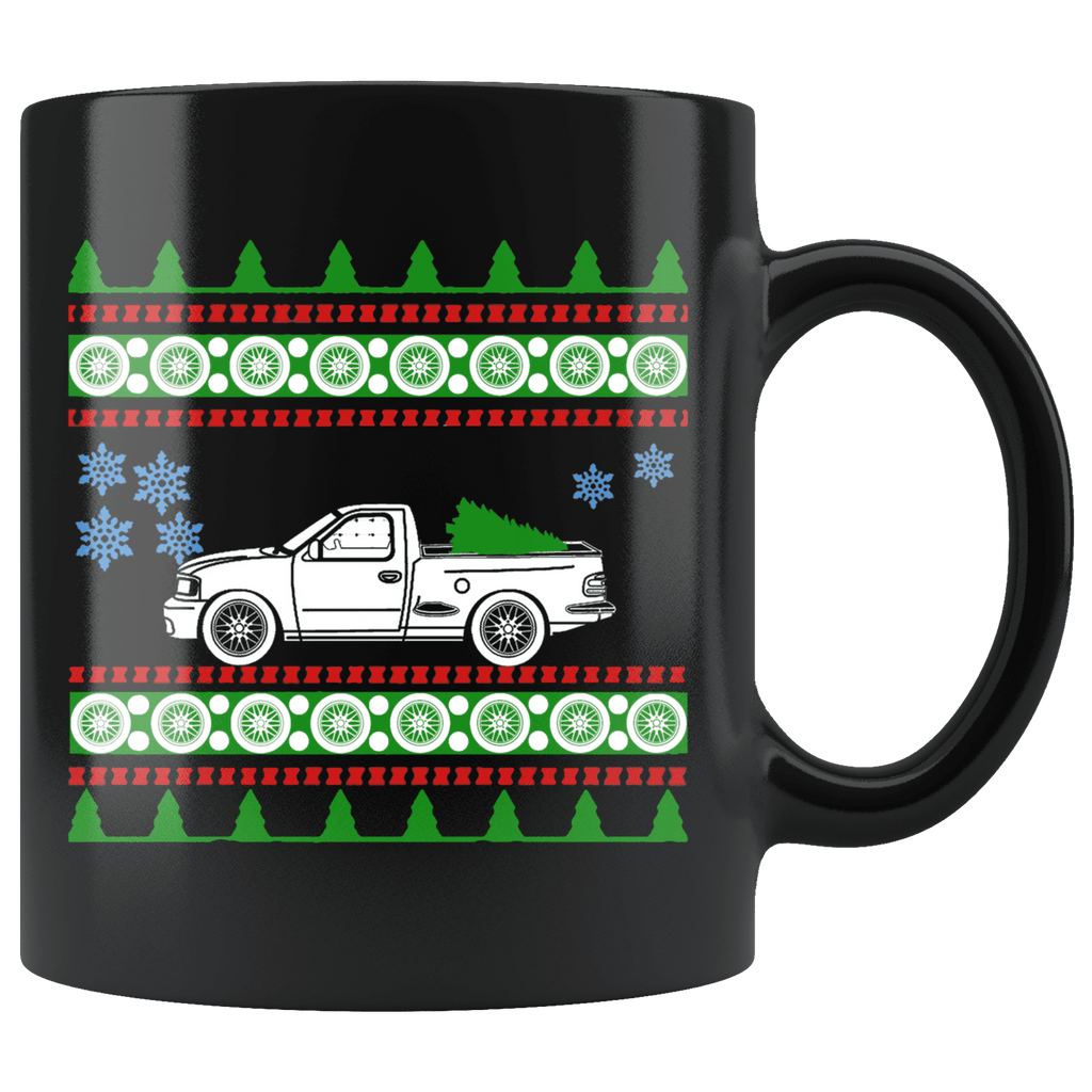 2002 Ford Lightning F-150 Truck Ugly Christmas Sweater Mug