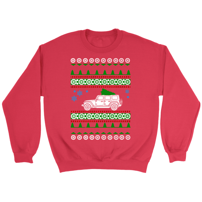 off road american vehicle Wrangler 4 door ugly christmas sweater, hoodie and long sleeve t-shirt sweatshirt