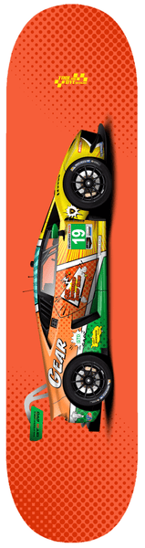 Orange Crush Skateboard Deck 7-ply Canadian Hard Rock Maple version 1