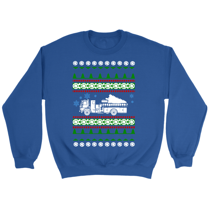 Fire Truck Ugly Christmas Sweater, hoodie and long sleeve t-shirt emt paramedic sweatshirt