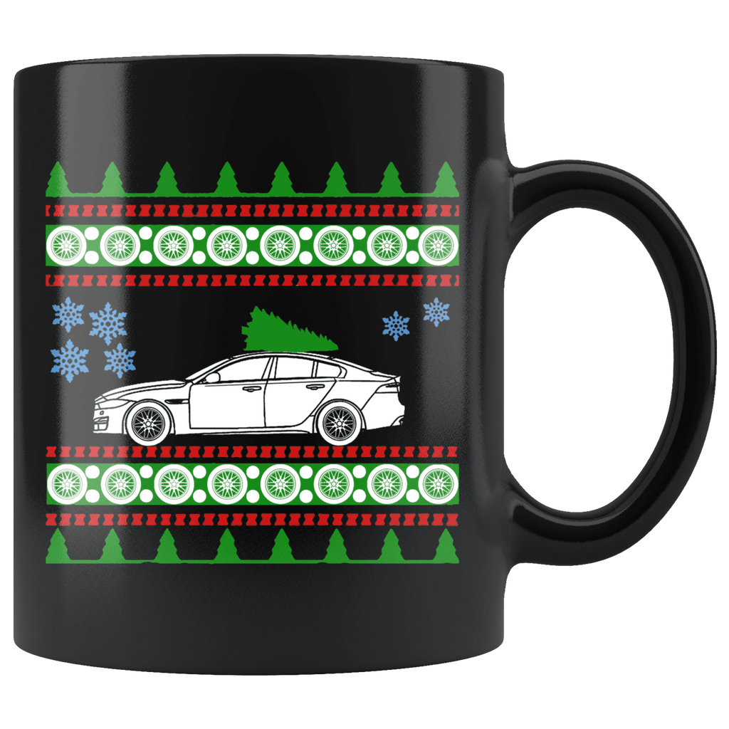 2016 Jaguar XJ Ugly Christmas Sweater Mug