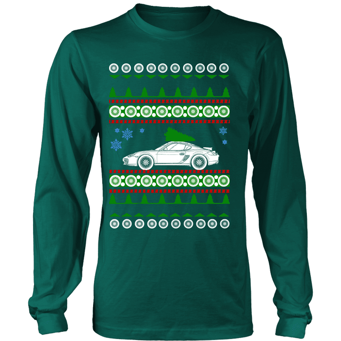 German Sports Car Porsche Cayman Style GT4 Ugly Christmas Sweater, hoodie and long sleeve t-shirt sweatshirt