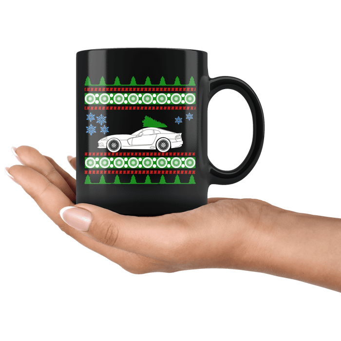 Car like a Fifth Generation Viper Ugly Christmas Sweater Mug