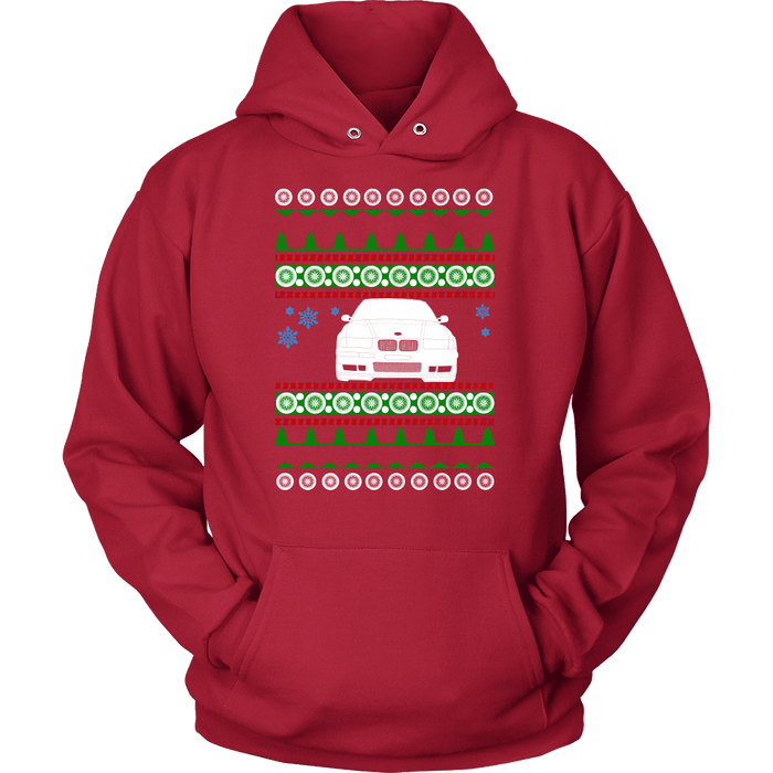 BMW E36 M3 front Ugly Christmas Sweater, hoodie and long sleeve t-shirt sweatshirt