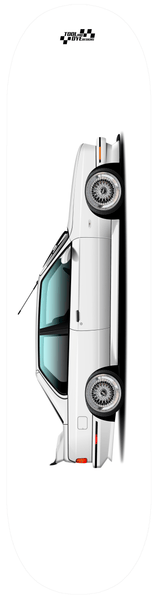 Car Art Custom White E30 M3 Skateboard Deck V1