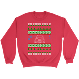 Lancer Evo Voltex front Ugly Christmas Sweater, hoodie and long sleeve t-shirt sweatshirt