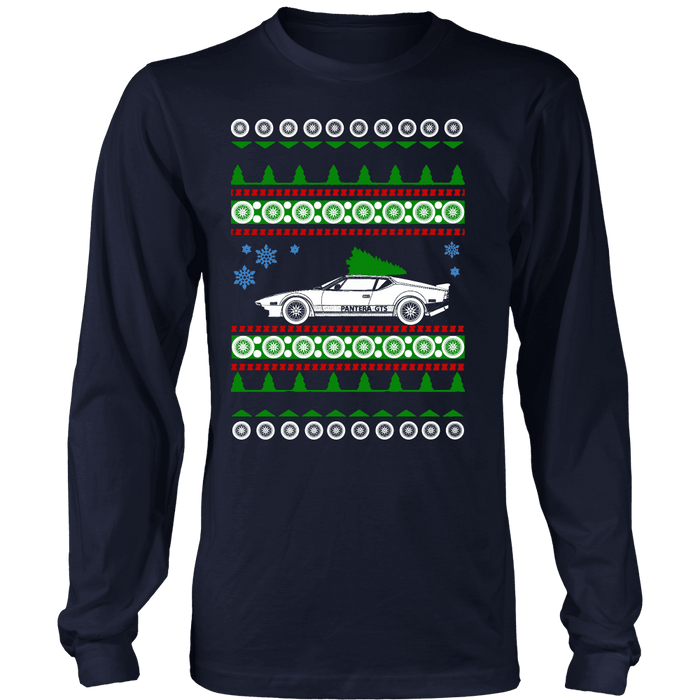 Pantera DeTomaso GTS Ugly Christmas Sweater, hoodie and long sleeve t-shirt sweatshirt