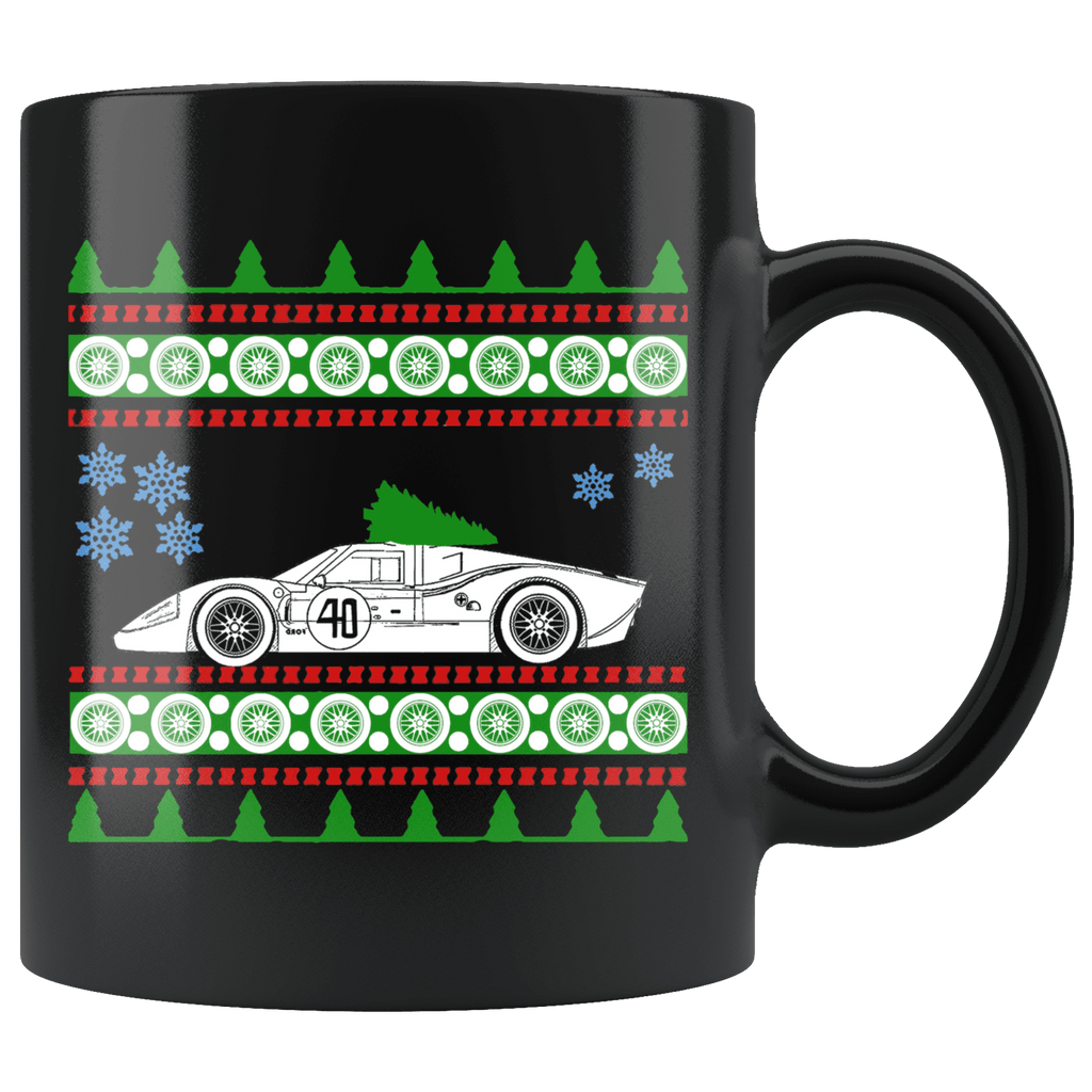 Ford Mustang GT40 Ugly Christmas Sweater Mug