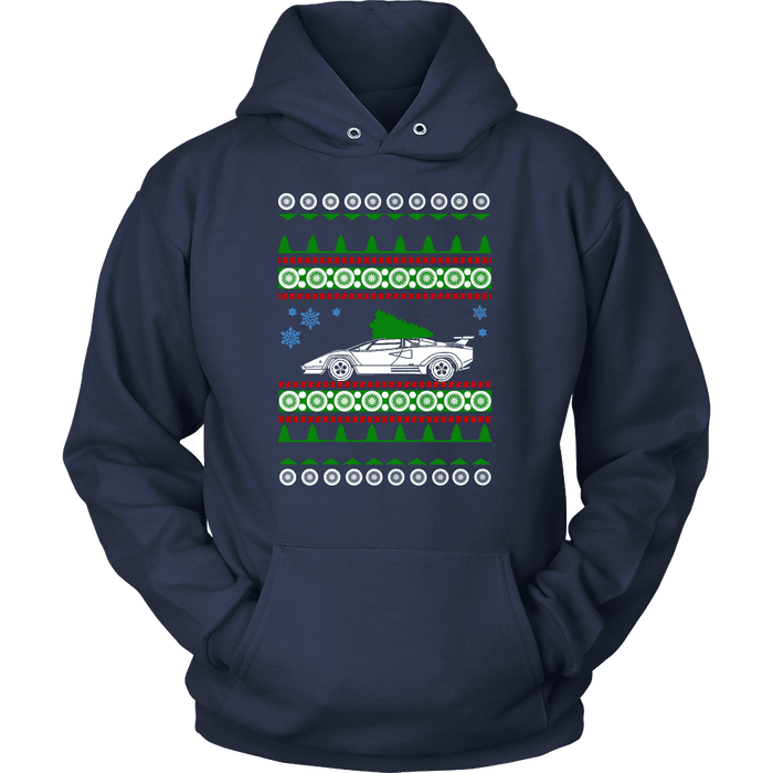 Exotic Car Ugly Christsmas Sweater, hoodie and long sleeve t-shirt Lamborghini Countach sweatshirt