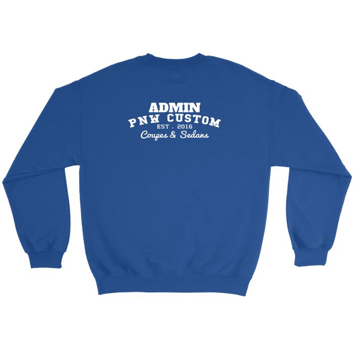 PNW Coupes and Sedans Boost Admin crewneck sweatshirt