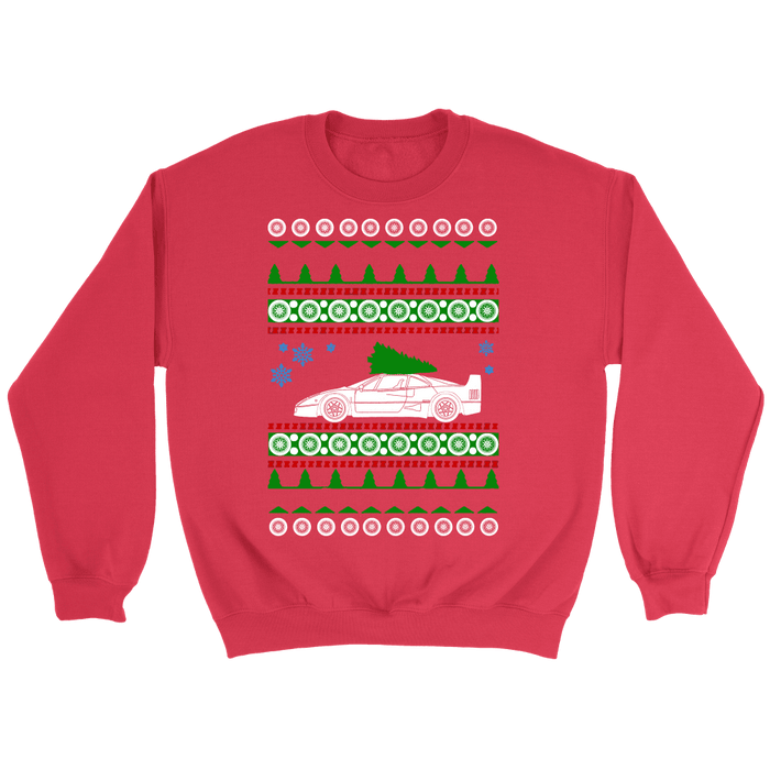 Ferrari F40 Ugly Christmas Sweater, hoodie and long sleeve t-shirt sweatshirt