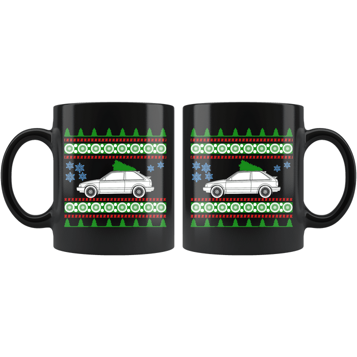 1988 Mazda 323 GTX Christmas Sweater Mug