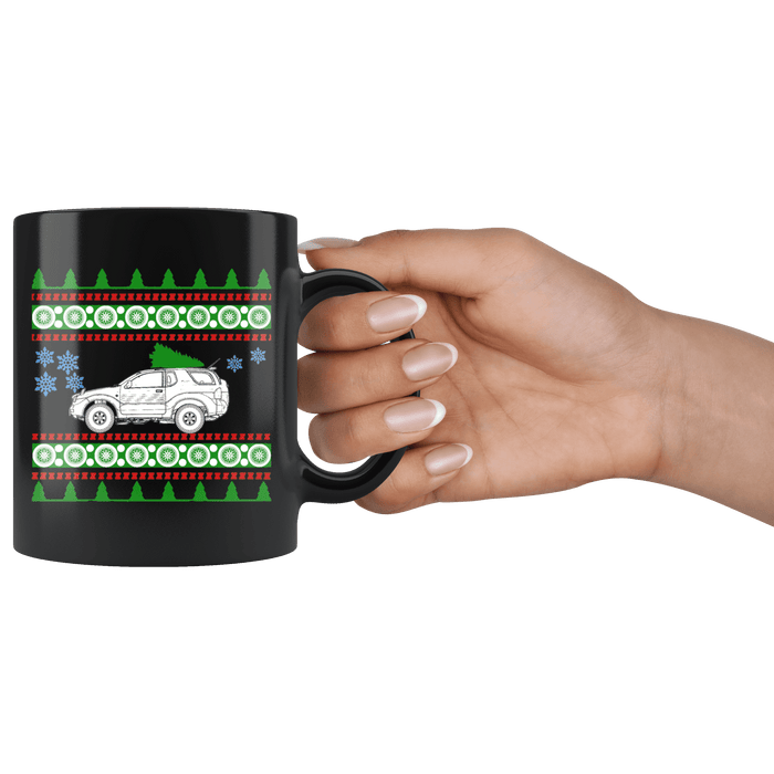 1990 Isuzu Vehicross Christmas Sweater Mug