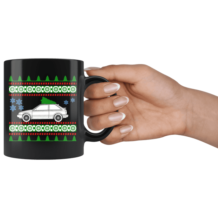 1988 Mazda 323 GTX Christmas Sweater Mug