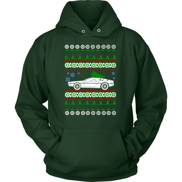 DeLorean DMC-12 Ugly Christmas Sweater, Hoodie and long sleeve t-shirt sweatshirt