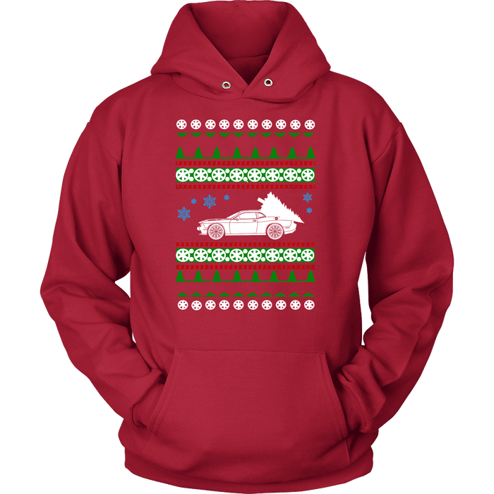 american car or truck like a  Challenger SRT Hellcat Ugly Christmas Sweater, hoodie and long sleeve t-shirt sweatshirt