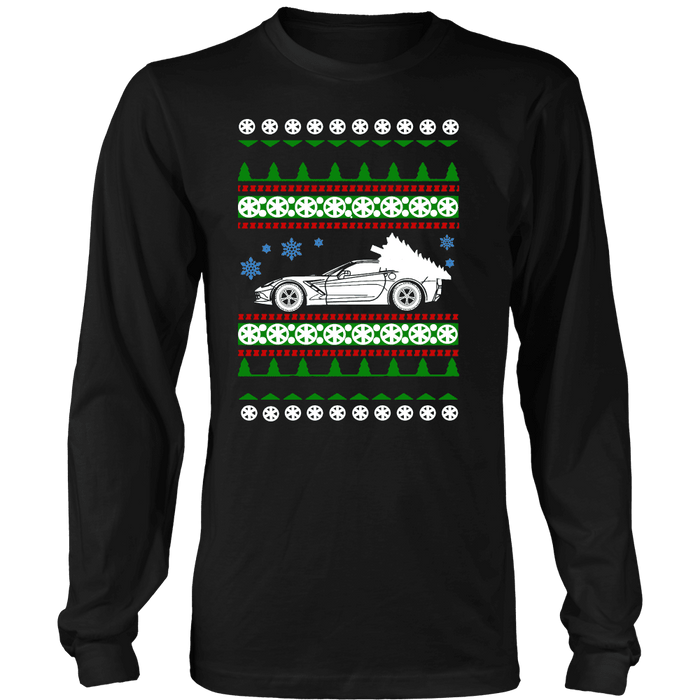 C7 Corvette Ugly Christmas Sweater, hoodie and long sleeve t-shirt sweatshirt