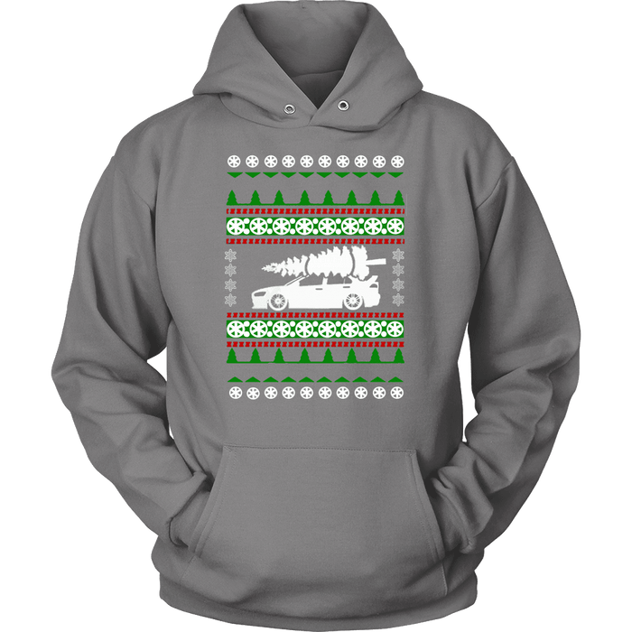 Mitsubishi lancer Evo X 10 ugly christmas hoodie