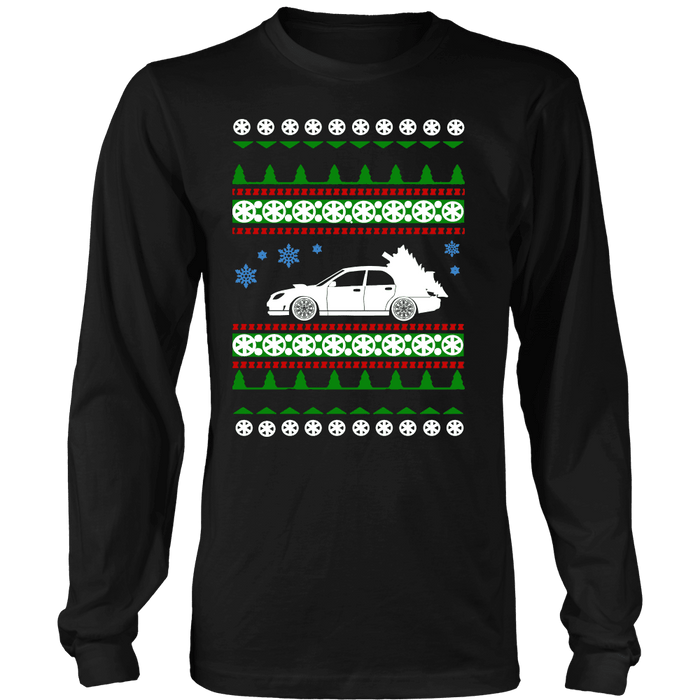 Japanese Car WRX STI Hawkeye Ugly Christmas Sweater, hoodie and long sleeve t-shirt sweatshirt