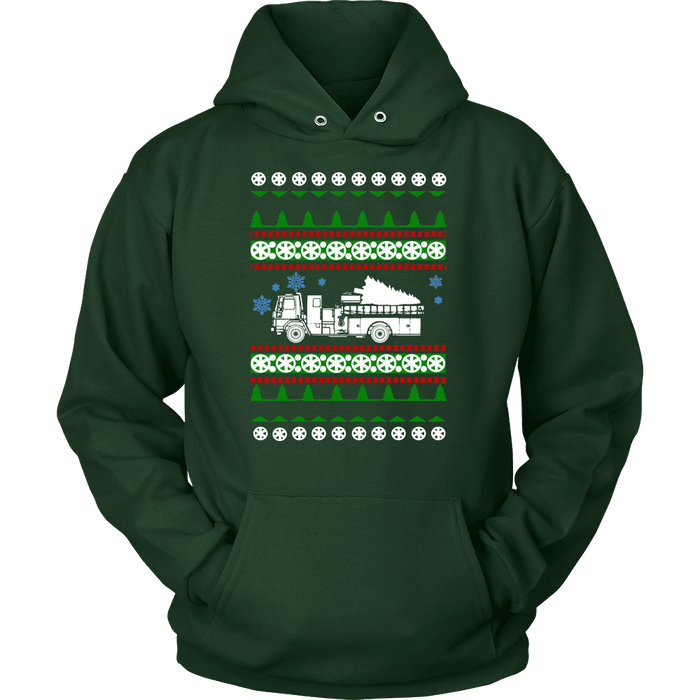 Fire Truck Ugly Christmas Sweater, hoodie and long sleeve t-shirt emt paramedic sweatshirt