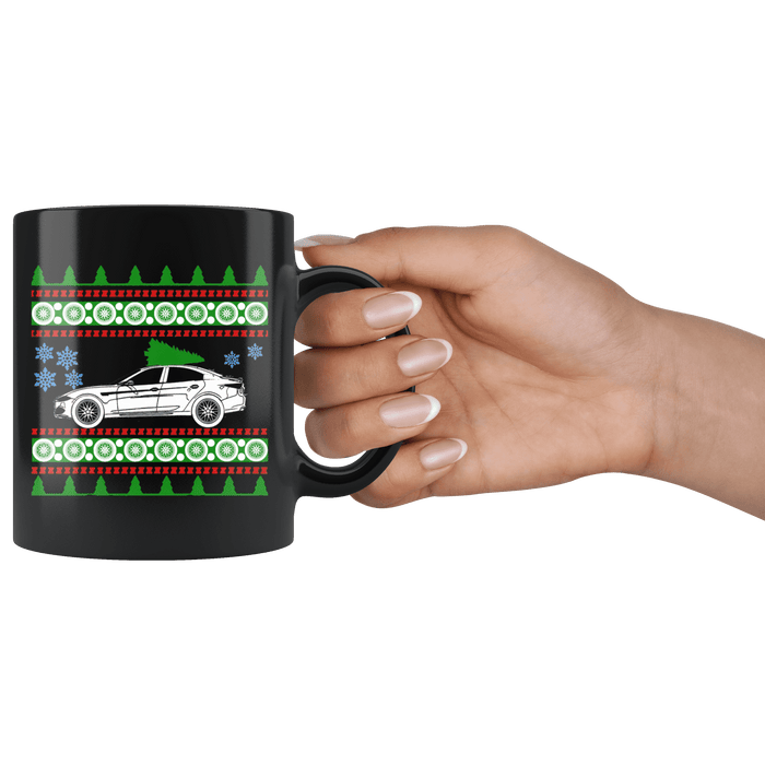 2017 Alfa Romeo Giulia Quadrifoglio Ugly Christmas Sweater Mug