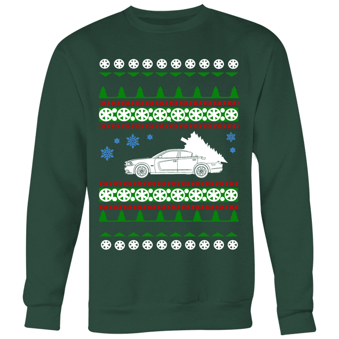 american car or truck like a  Charger SRT Hellcat Ugly christmas sweater, hoodie and long sleeve t-shirt sweatshirt