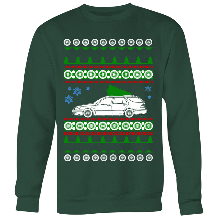 Saab 9-5 Wagon Aero Ugly Christmas Sweater, hoodie and long sleeve t-shirt sweatshirt