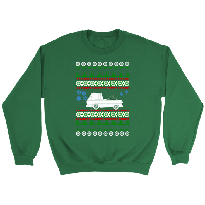 1969 american car or truck like a  A100 Truck Ugly Christmas Sweater