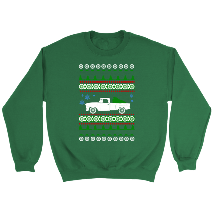 1969 Chevy C10 Stepside truck ugly christmas Sweater