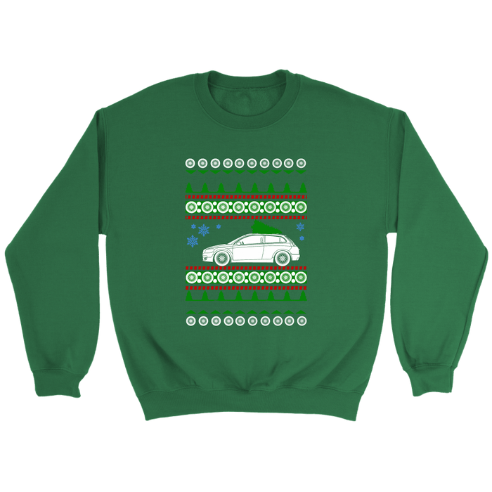 European Car Hatchback C30 Swedish Car like a  Ugly Christmas Sweater sweatshirt