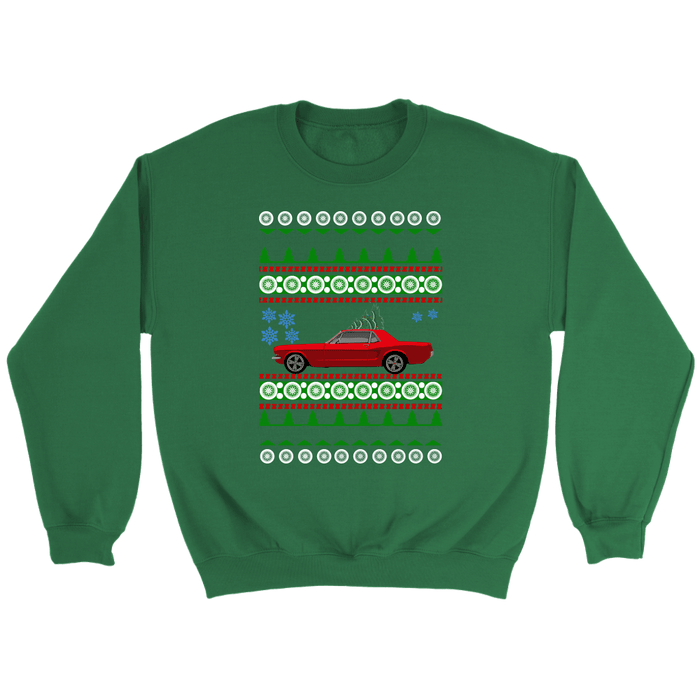 1965 Mustang Coupe Ugly Christmas Sweater