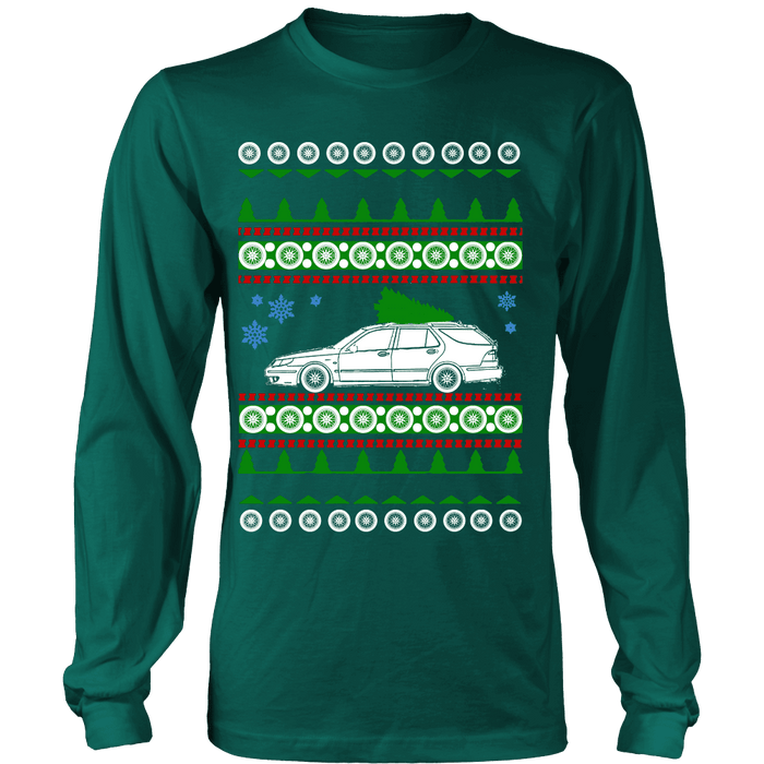 Saab 9-5 Wagon Aero Ugly Christmas Sweater, hoodie and long sleeve t-shirt sweatshirt