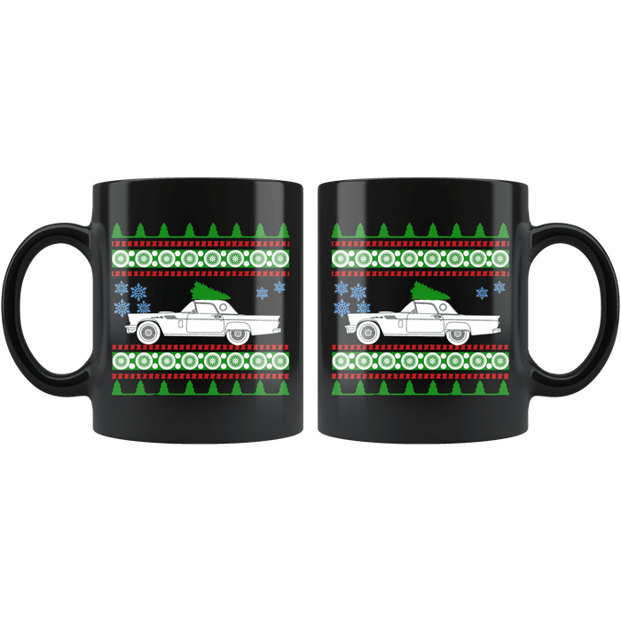 1956 Ford Thunderbird Ugly Christmas Sweater Mug