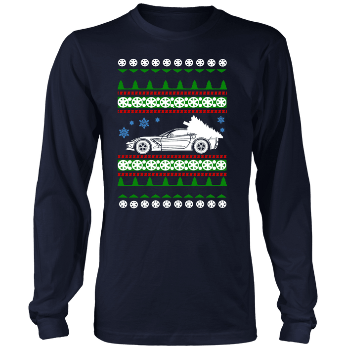 C7 Corvette Ugly Christmas Sweater, hoodie and long sleeve t-shirt sweatshirt