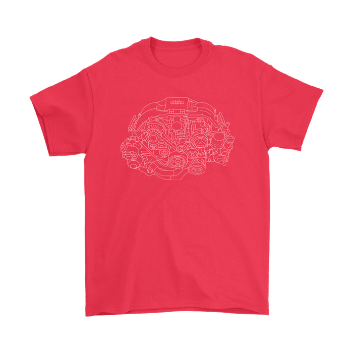 Japanese Car FA20 BRZ Engine Blueprint Illustration T-shirt