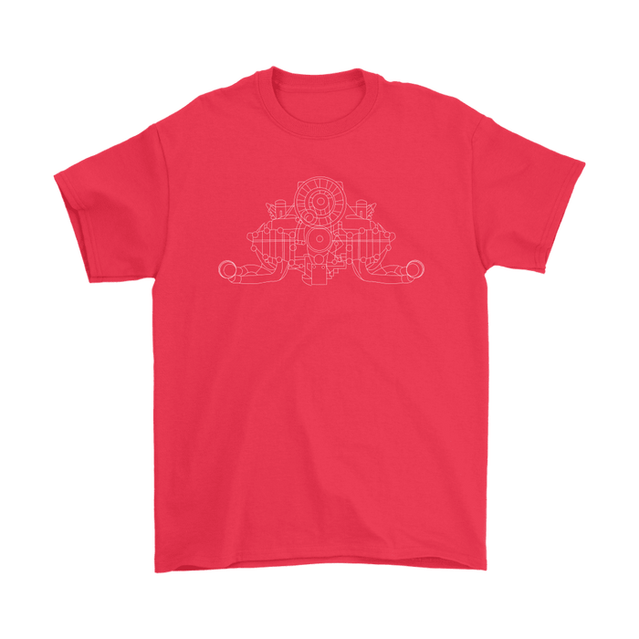 Engine Blueprint Series  Air Cooled Engine Blueprint Illustration Series t-shirt