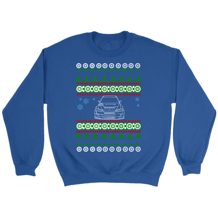 Lancer Evo Voltex front Ugly Christmas Sweater, hoodie and long sleeve t-shirt sweatshirt