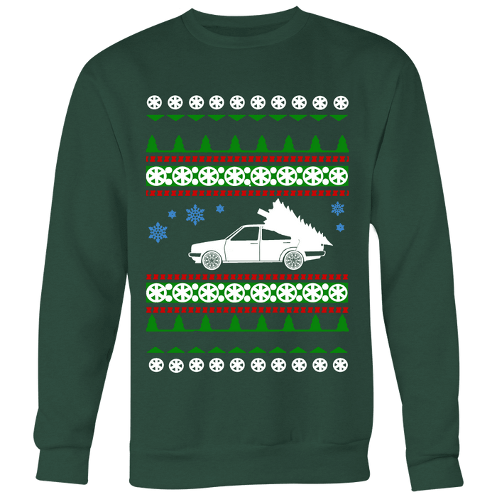 car like a Mk2 Jetta Ugly Christmas Sweater Hoodie and long sleeve t-shirt sweatshirt