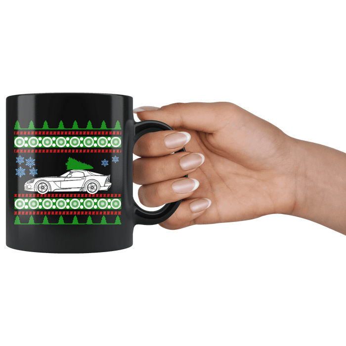 Car like a Fourth Generation Viper Ugly Christmas Sweater Mug