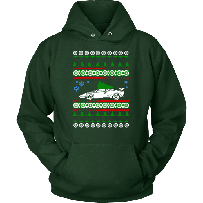 Exotic Car Ugly Christsmas Sweater, hoodie and long sleeve t-shirt Lamborghini Countach sweatshirt