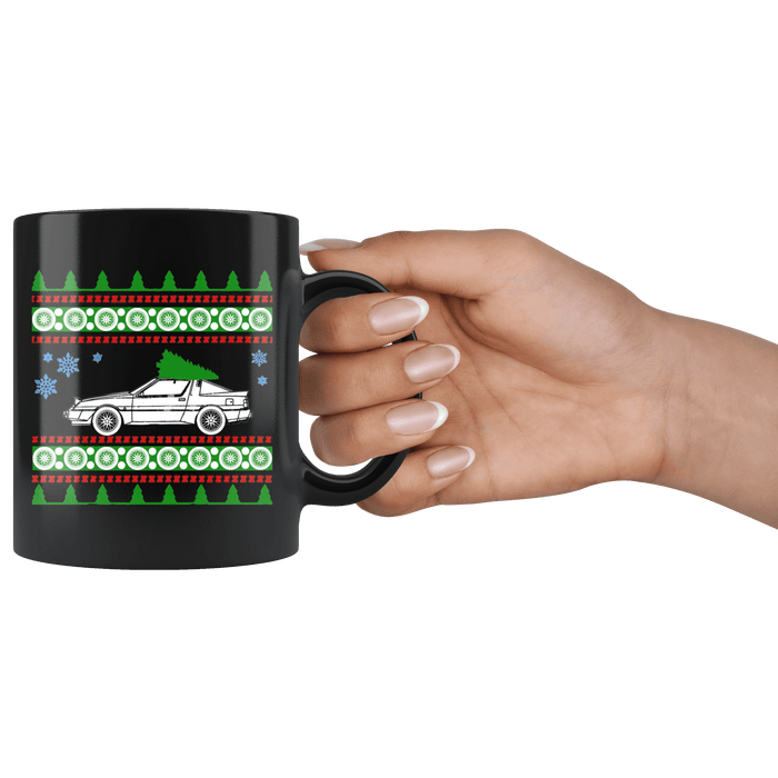 Mitsubishi Starion TSI Ugly Christmas Sweater Mug