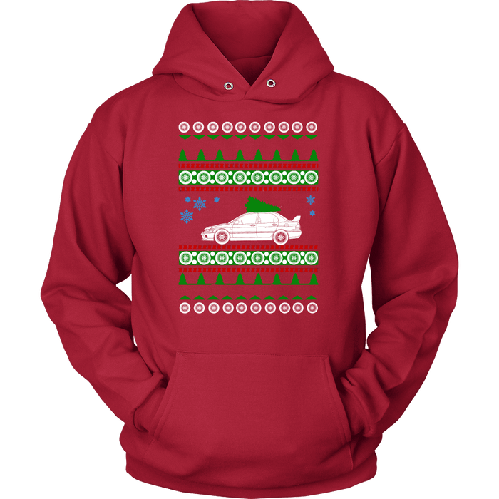 Lancer Evo 8 9 Ugly Christmas Sweater new, hoodie and long sleeve t-shirt sweatshirt