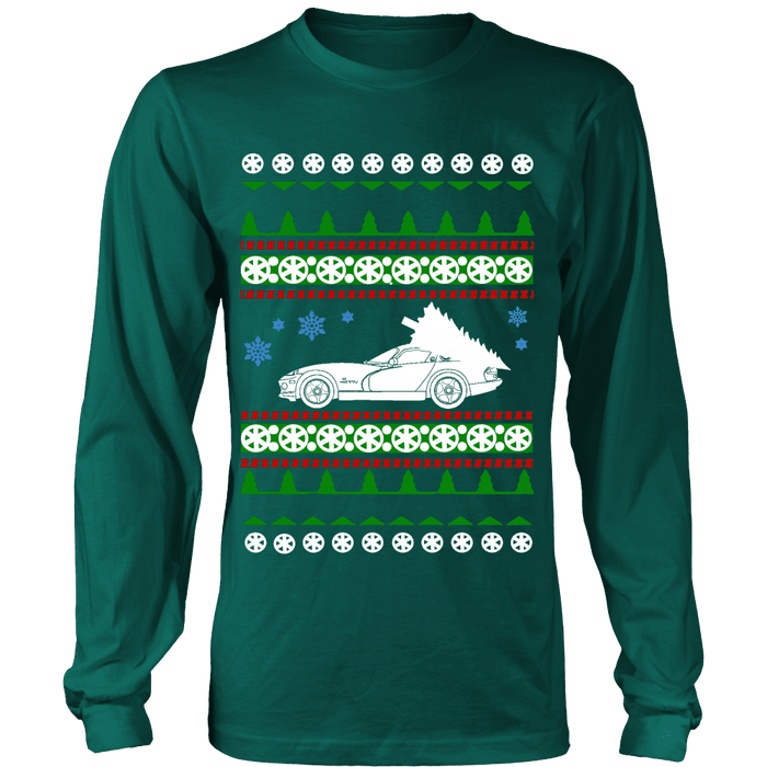 Viper 2nd Generation american car or truck like a  Ugly Christmas Sweater hoodie and long sleeve t-shirt ACR SRT sweatshirt