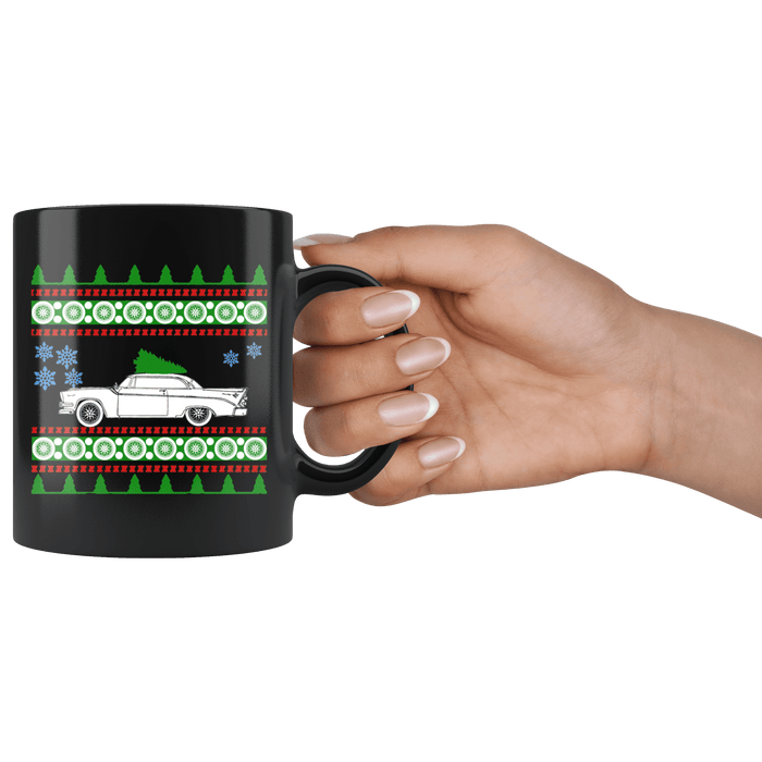 american car like a 1956 Coronet D500 Ugly Christmas Sweater Mug