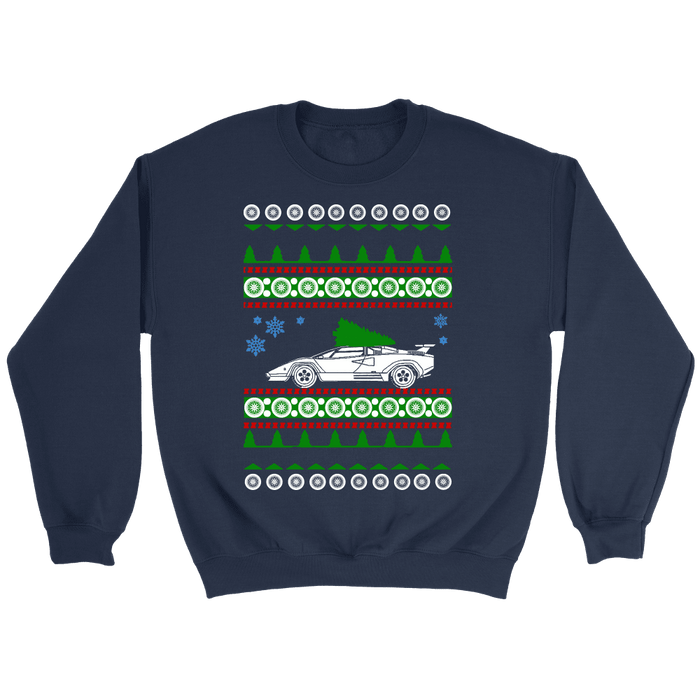 Exotic Car Ugly Christsmas Sweater, hoodie and long sleeve t-shirt Lamborghini Countach sweatshirt